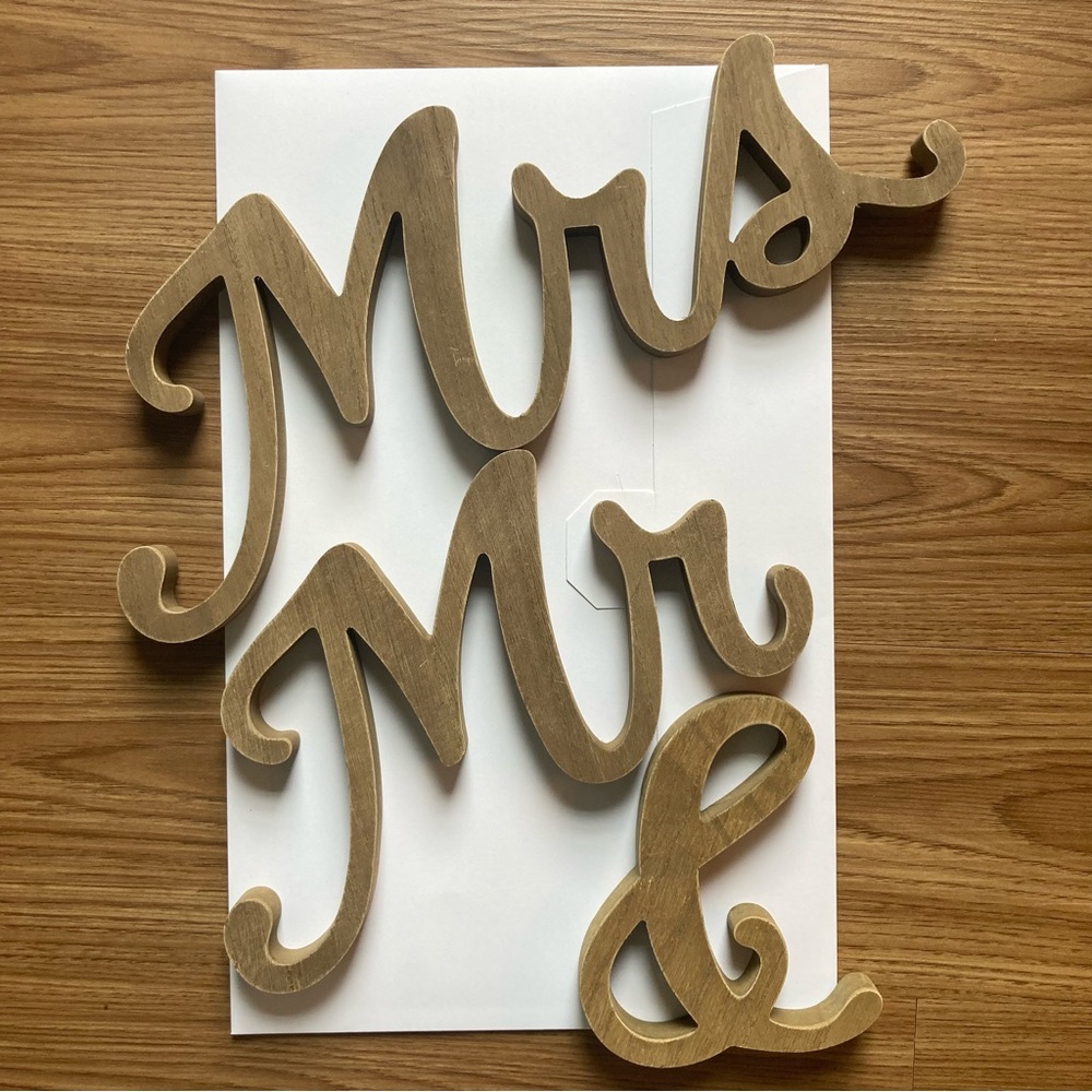 Mr & Mrs Wedding Decor